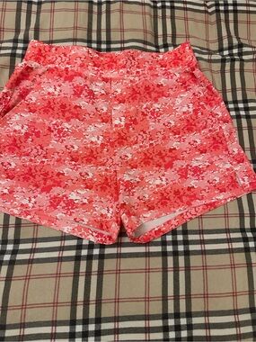 bcg Pink Coral Floral Athletic Shorts